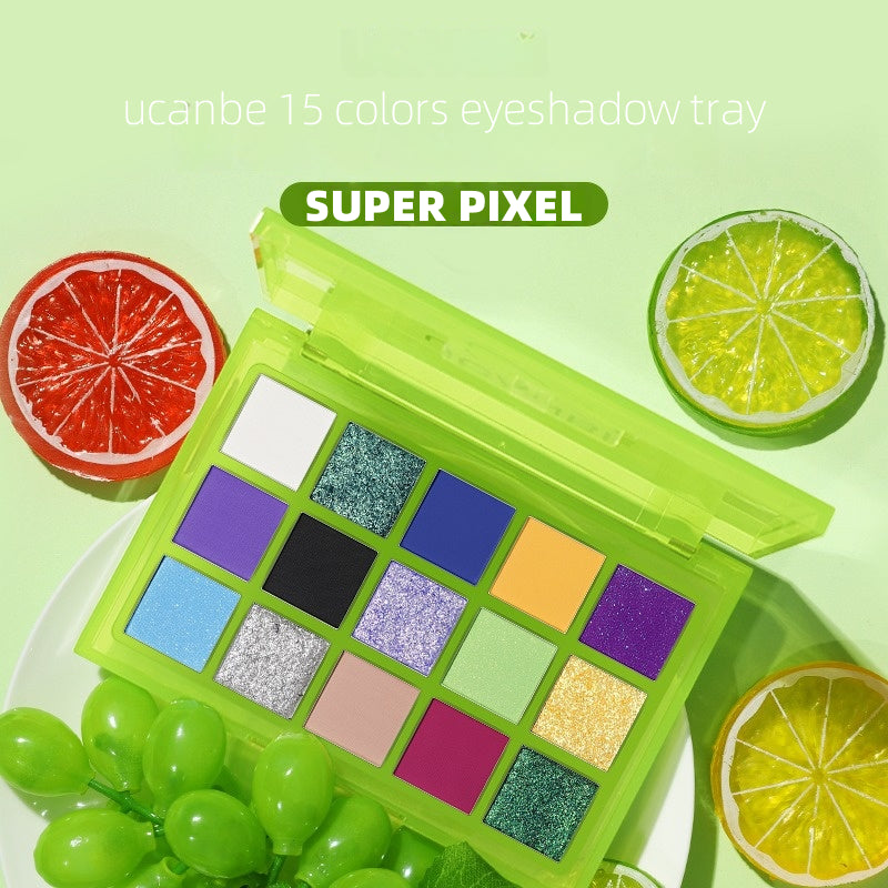 Palette de fards à paupières UCANBE 15 couleurs Super Pixel 720 mg*15