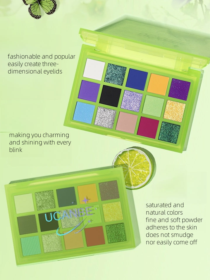 Palette de fards à paupières UCANBE 15 couleurs Super Pixel 720 mg*15