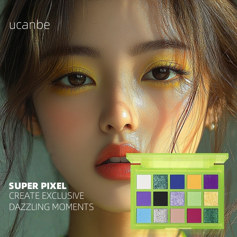 Palette de fards à paupières UCANBE 15 couleurs Super Pixel 720 mg*15