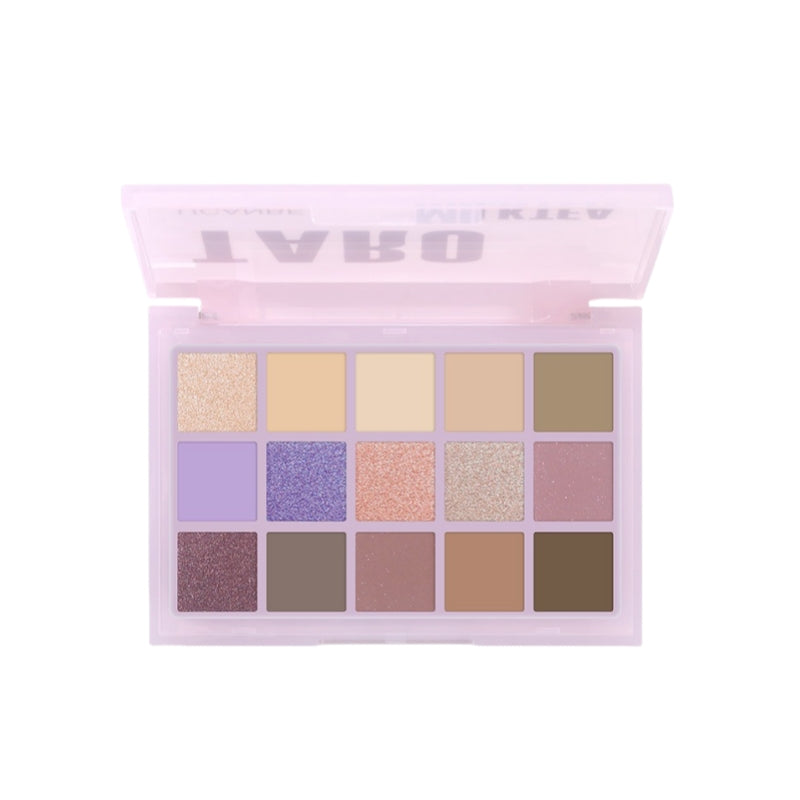 Palette de fards à paupières UCANBE 15 couleurs Taro Milktea 10,8 g
