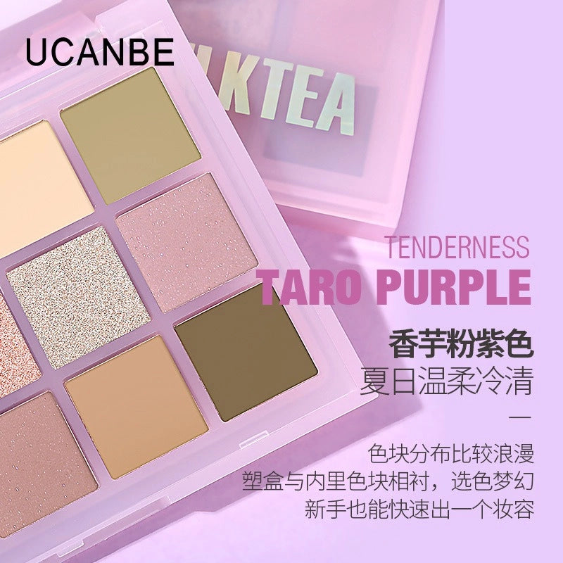 Palette de fards à paupières UCANBE 15 couleurs Taro Milktea 10,8 g