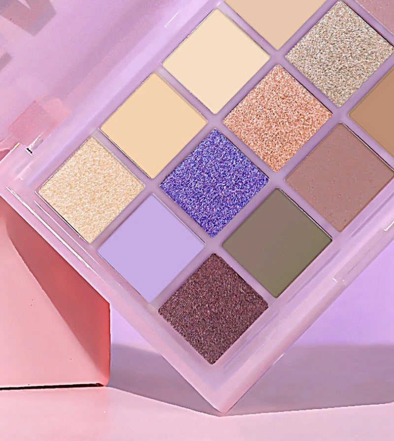 Palette de fards à paupières UCANBE 15 couleurs Taro Milktea 10,8 g