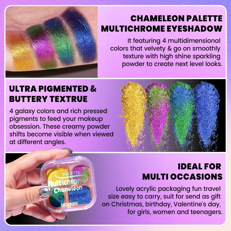 Palette Caméléon Multichrome UCANBE 4 Couleurs 4g