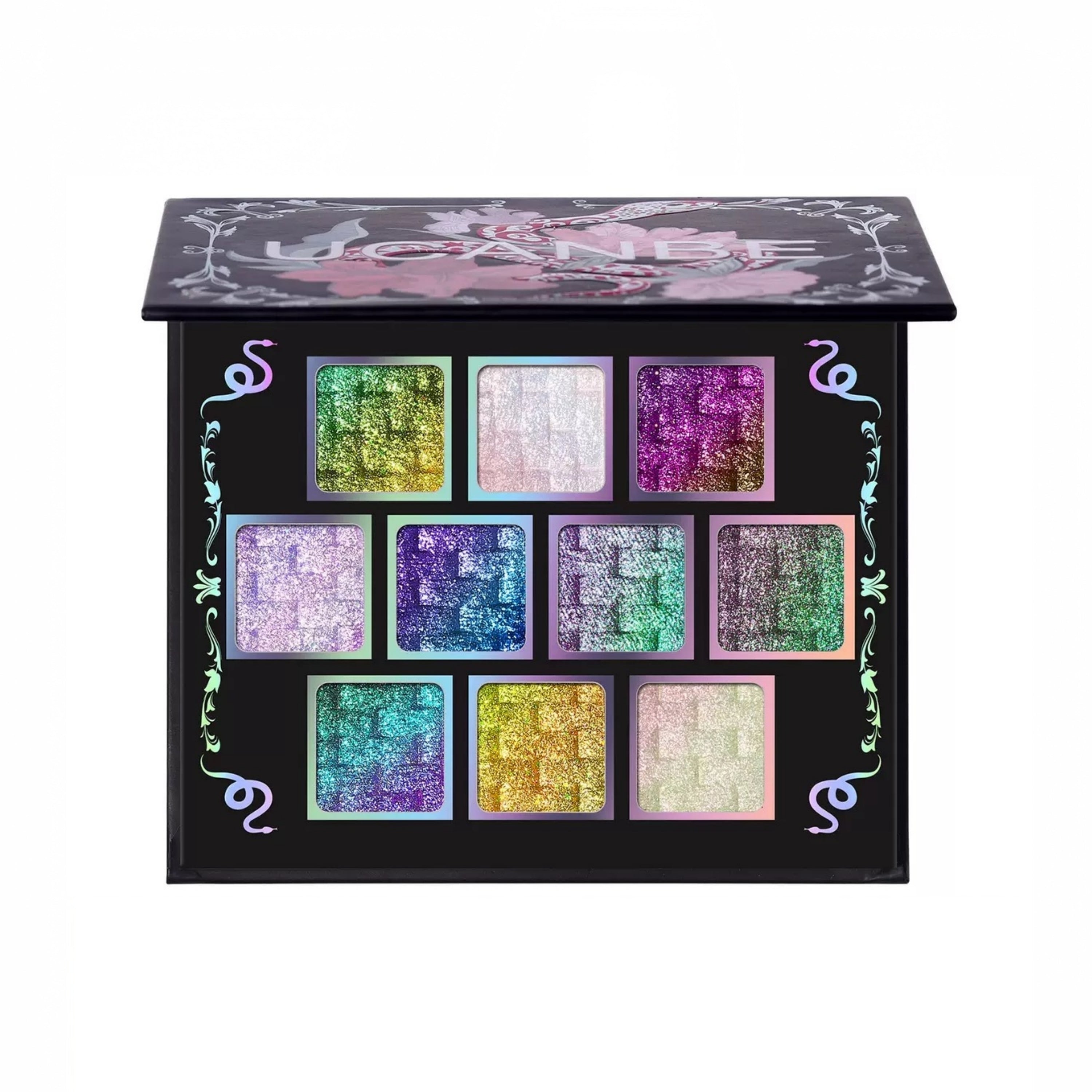 Palette de fards à paupières caméléon UCANBE 10 couleurs Solar Python 7 g