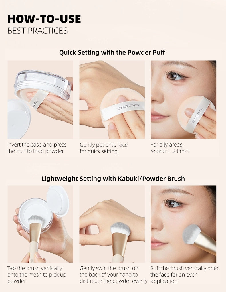 UODO - Matte Long-Lasting Loose Powder 8g 10g