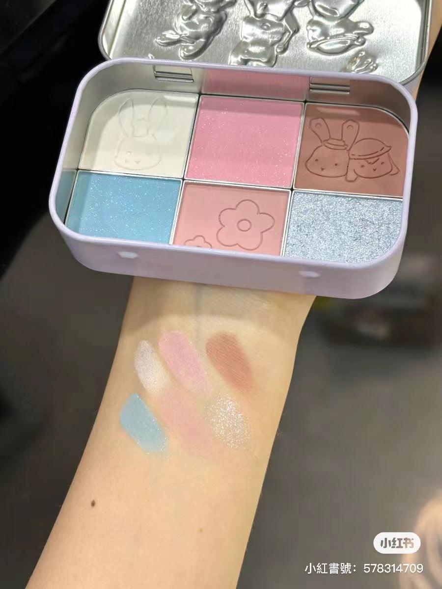 YIGUDIGU Candy Box Palette de 6 couleurs pour les yeux 18 g