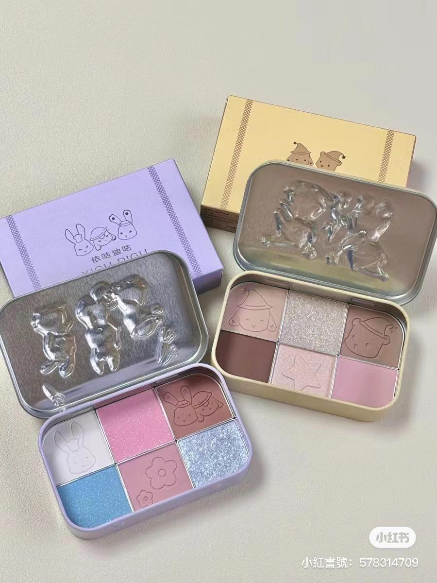YIGUDIGU Candy Box Palette de 6 couleurs pour les yeux 18 g