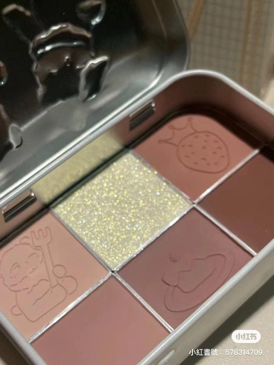 YIGUDIGU Candy Box Tea Party Palette de 6 couleurs pour les yeux 18 g