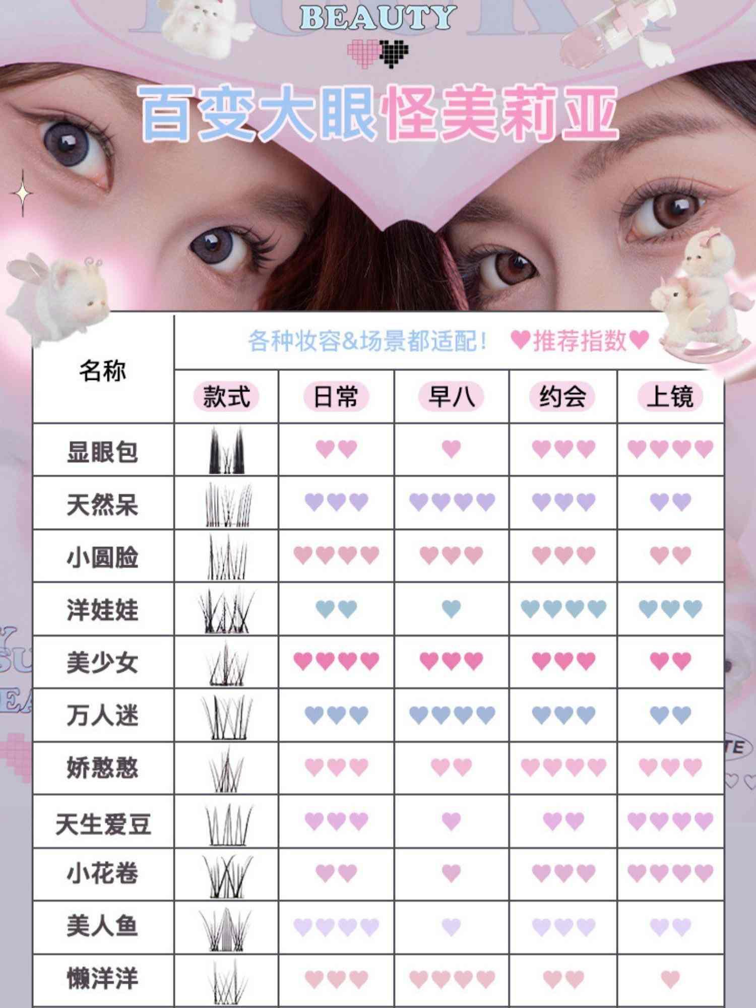 Faux cils sans colle Flortte Super Beauty