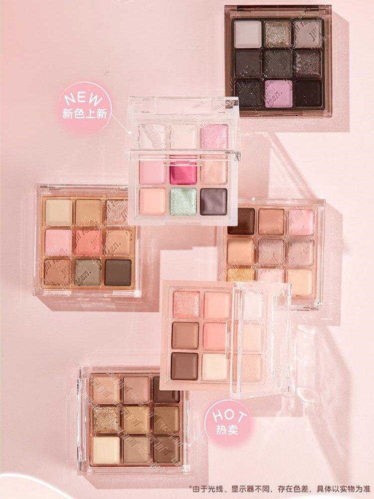 Palette de fards à paupières JILL LEEN Chocolat 9 couleurs 9 g
