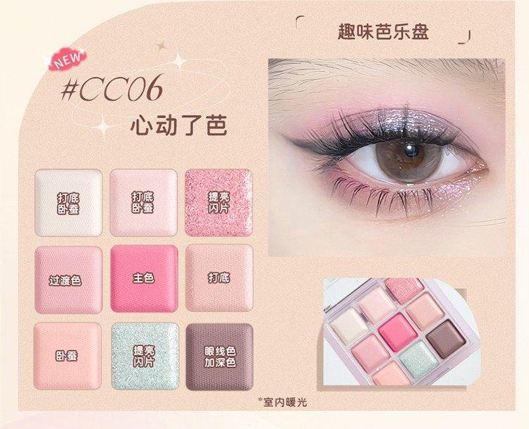Palette de fards à paupières JILL LEEN Chocolat 9 couleurs 9 g
