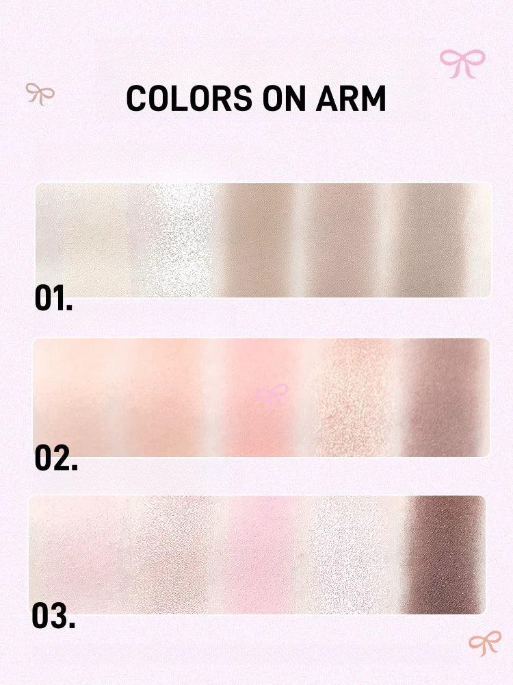 Palette de fards à paupières cinq couleurs JILL LEEN 9 g
