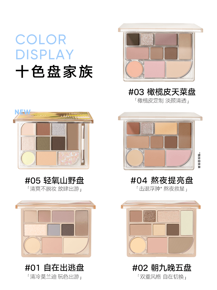 Palette de maquillage Judydoll 10 teintes 18 g