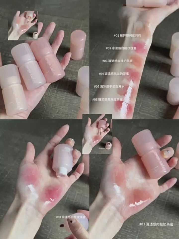 Load video: GOGO TALES Pink Glaze Essence Lip Gloss 2.7g