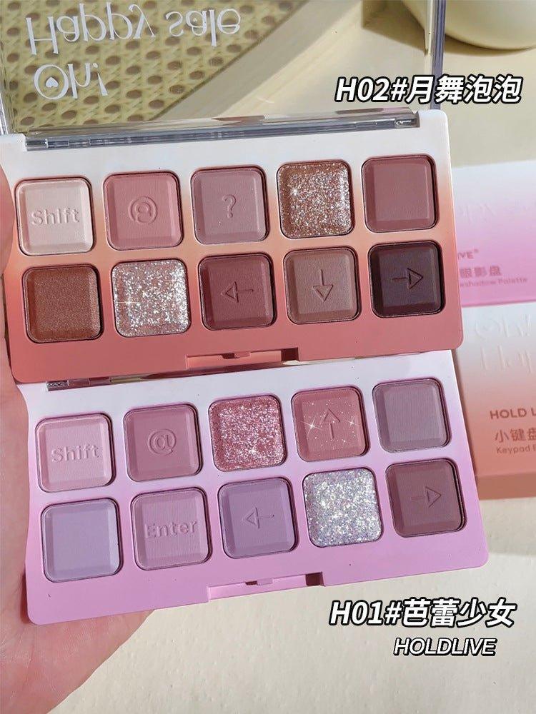 Palette de dix couleurs pour les yeux HOLD LIVE 12 g